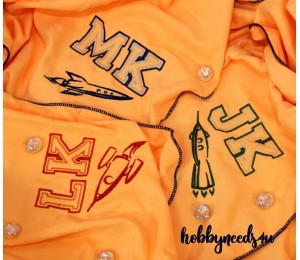 Stickserie - College Style Alpha Satin & Fransenappli Schriftart